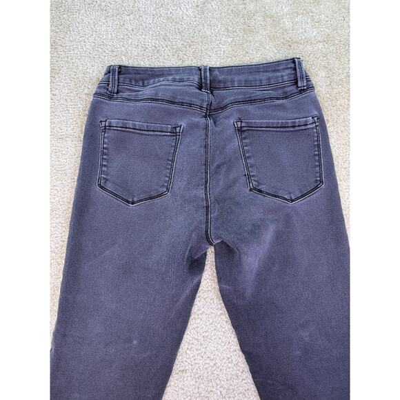 D. Jeans Skinny Ankle Women's size 4 Gray Black Denim Jeans Stretch C554 - Picture 5 of 12